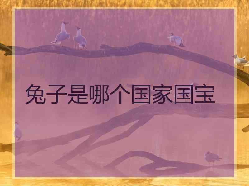 兔子是哪个国家国宝 兔子是哪个国家国宝