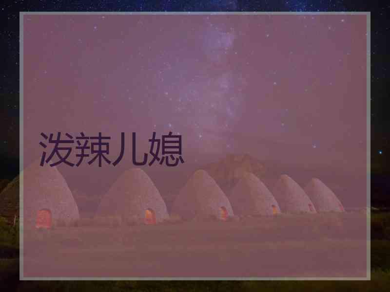 泼辣儿媳 泼辣儿媳