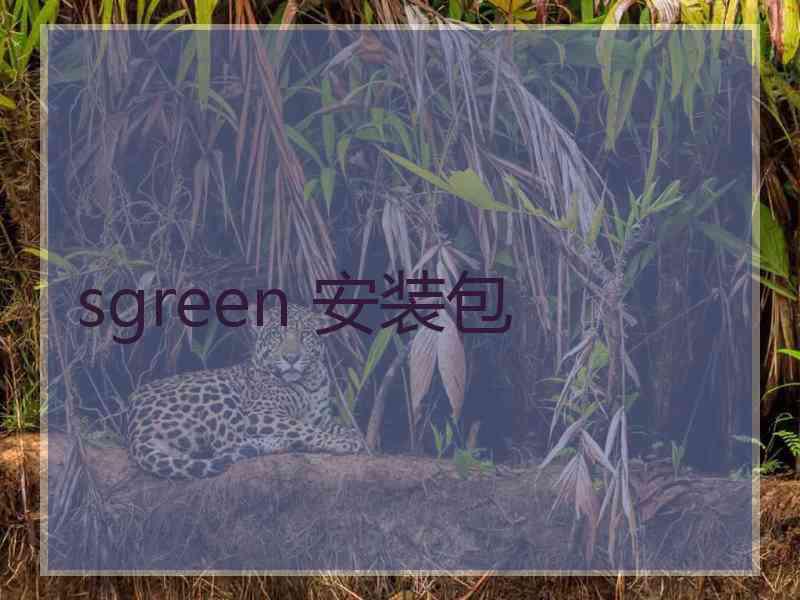 sgreen 安装包 sgreen 安装包