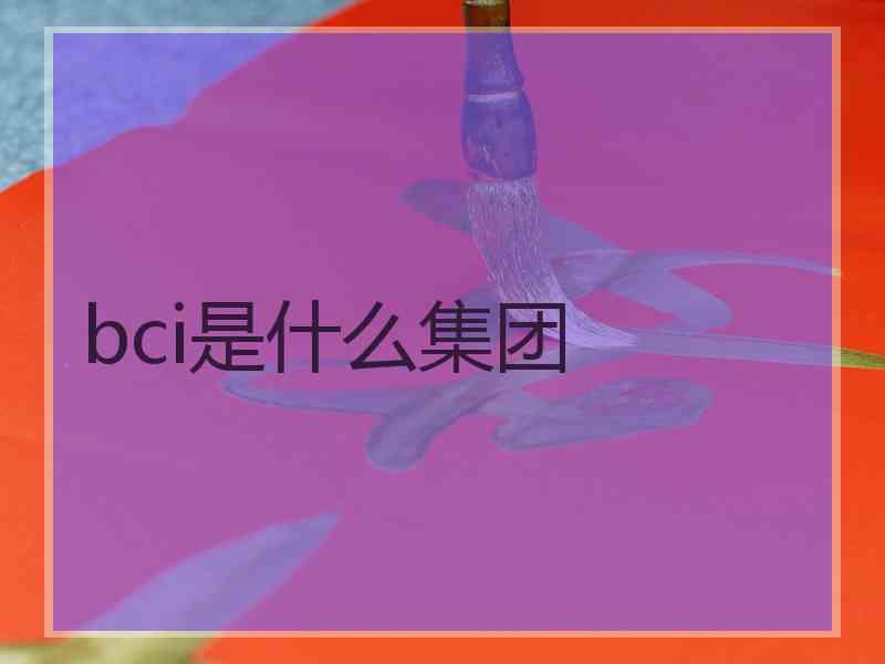 bci是什么集团 bci是什么集团