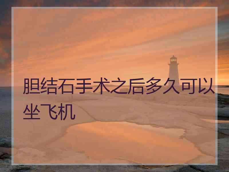 胆结石手术之后多久可以坐飞机 胆结石手术之后多久可以坐飞机