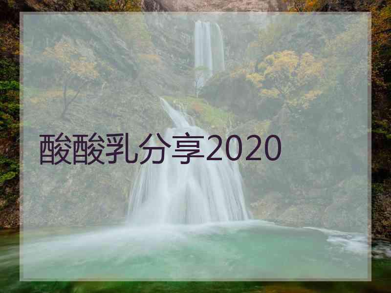 酸酸乳分享2020