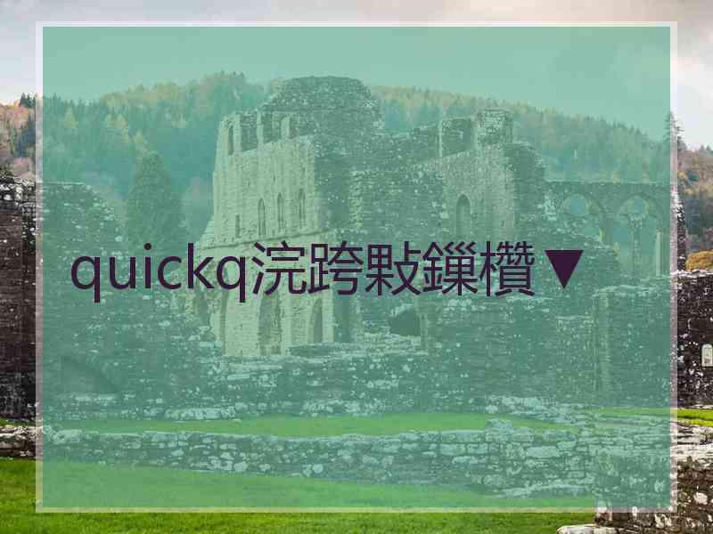quickq浣跨敤鏁欑▼