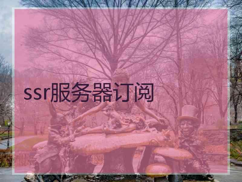 ssr服务器订阅