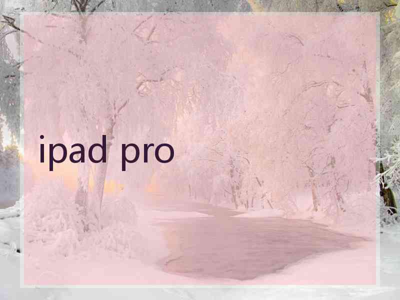 ipad pro