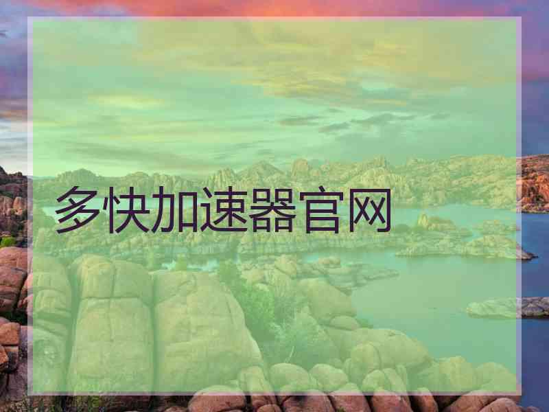 多快加速器官网