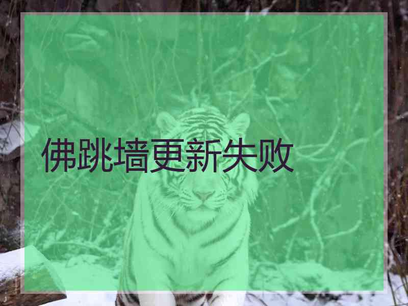 佛跳墙更新失败