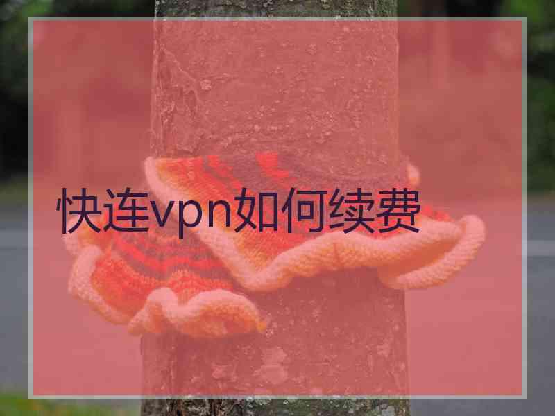 快连vpn如何续费