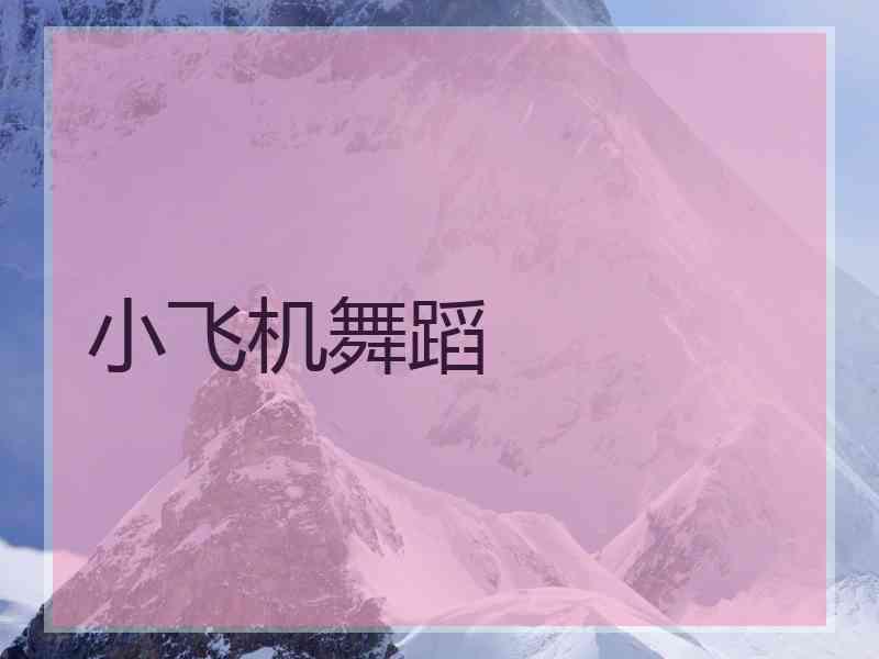 小飞机舞蹈