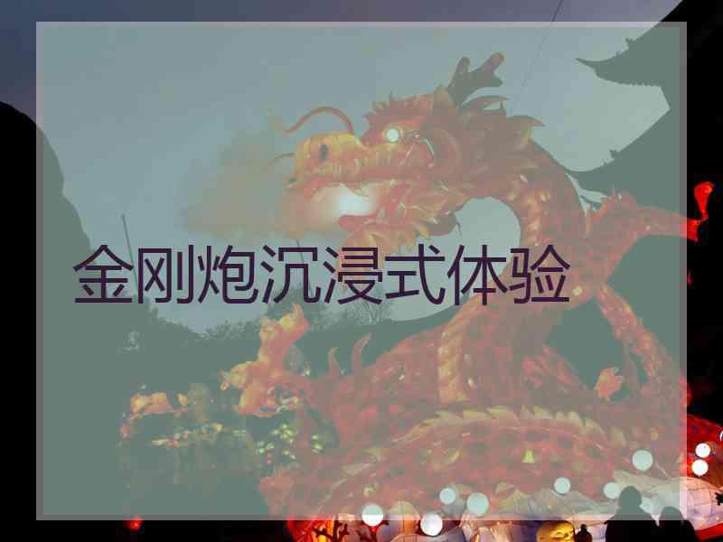 金刚炮沉浸式体验
