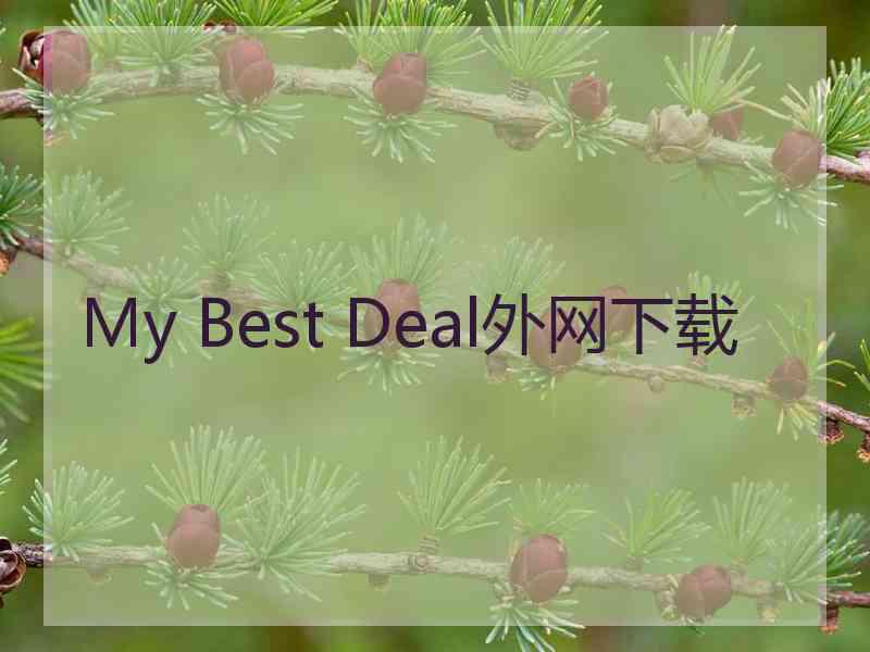 My Best Deal外网下载
