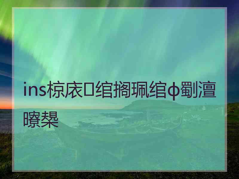ins椋庡绾搁珮绾ф劅澶曢槼