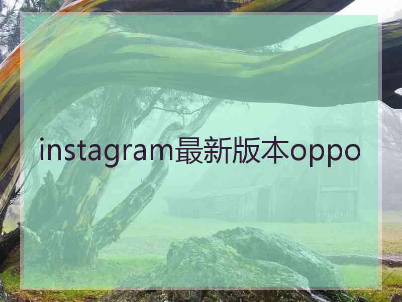 instagram最新版本oppo