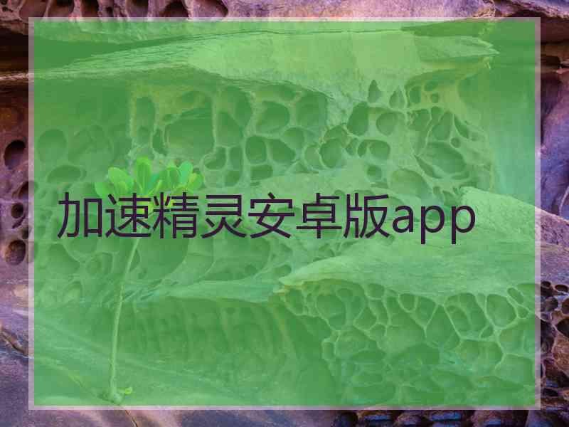 加速精灵安卓版app