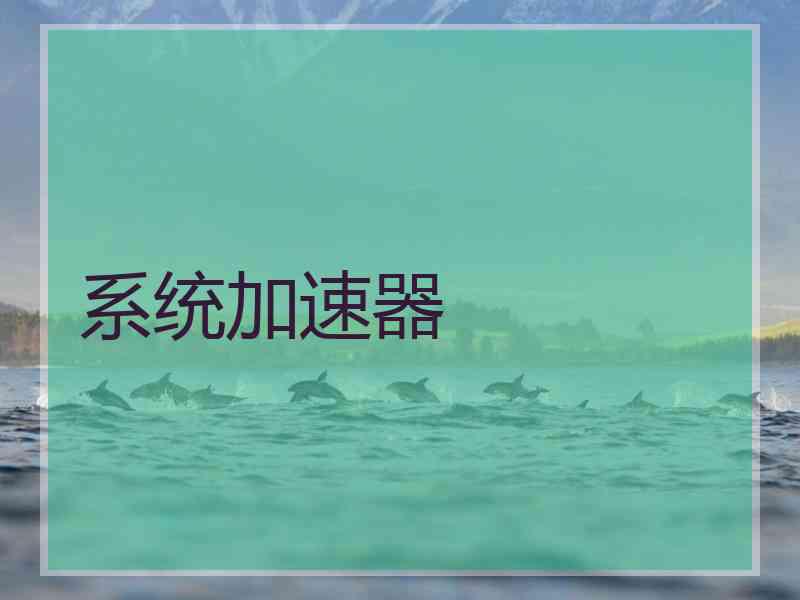 系统加速器