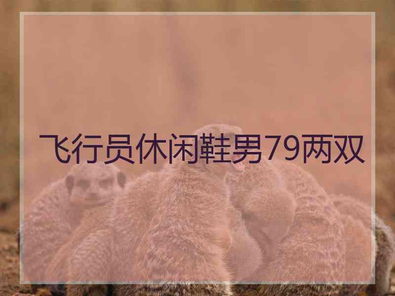 飞行员休闲鞋男79两双