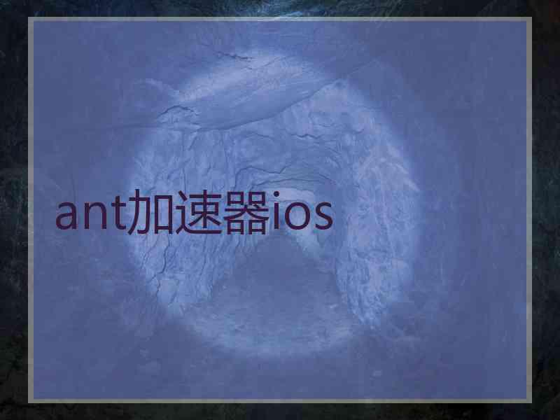 ant加速器ios