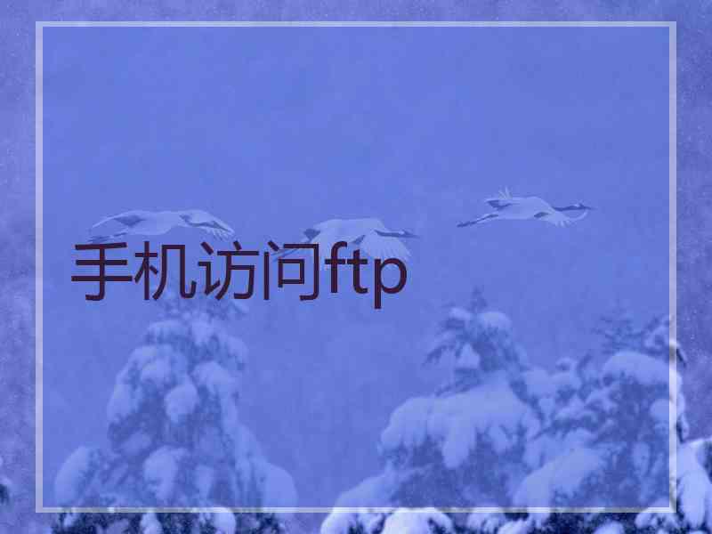 手机访问ftp