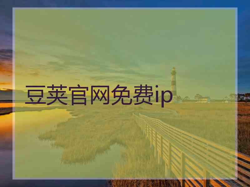 豆荚官网免费ip