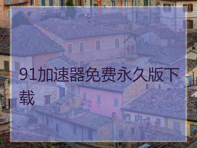91加速器免费永久版下载