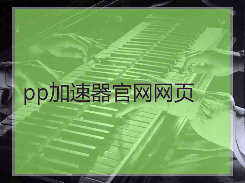 pp加速器官网网页