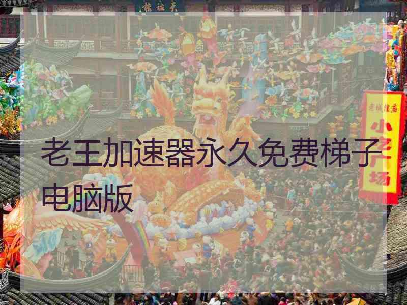 老王加速器永久免费梯子电脑版