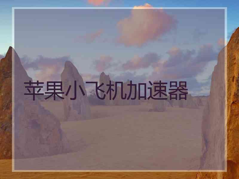 苹果小飞机加速器