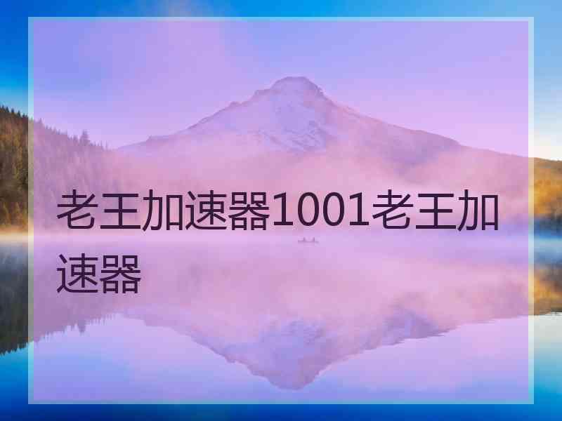 老王加速器1001老王加速器