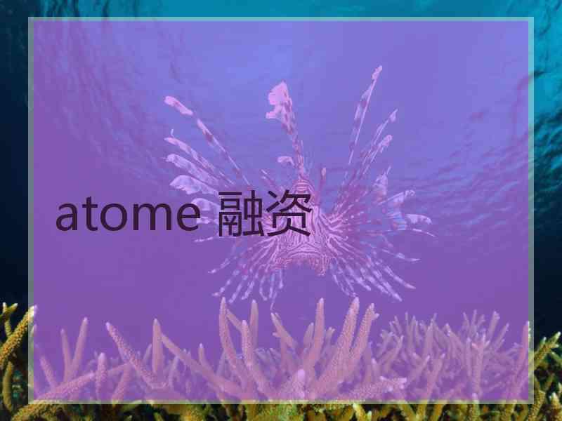 atome 融资