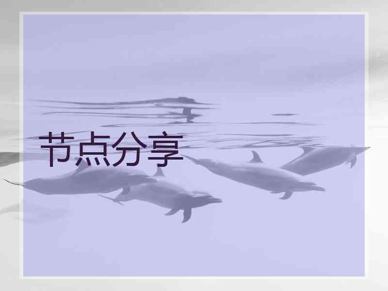 节点分享