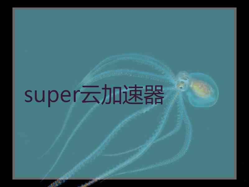 super云加速器