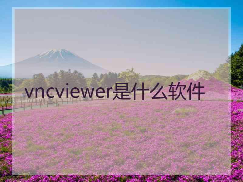 vncviewer是什么软件