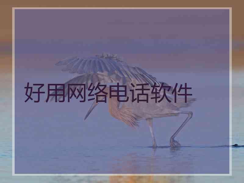 好用网络电话软件