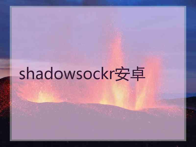 shadowsockr安卓