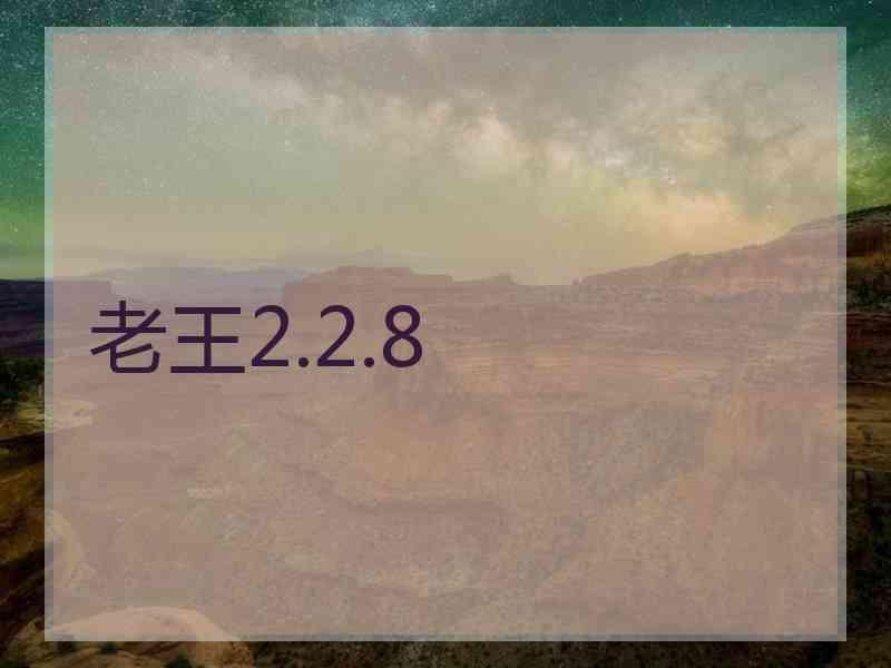 老王2.2.8