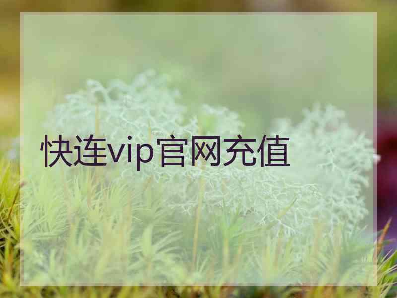 快连vip官网充值