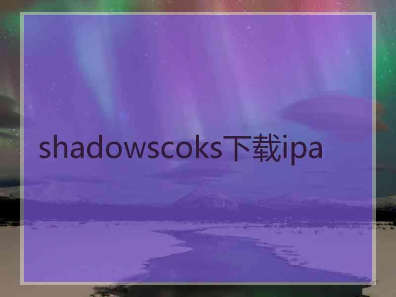 shadowscoks下载ipa
