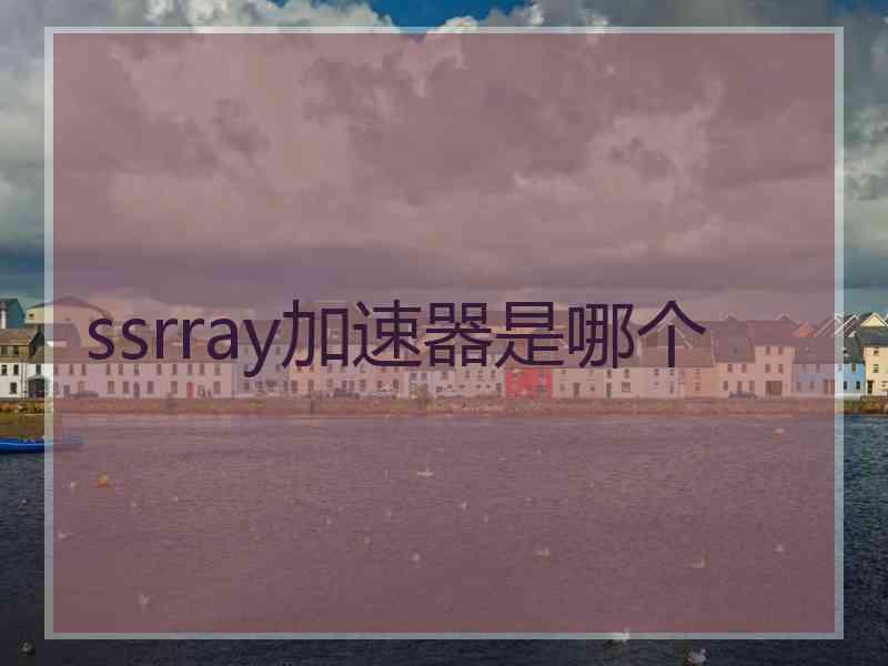 ssrray加速器是哪个
