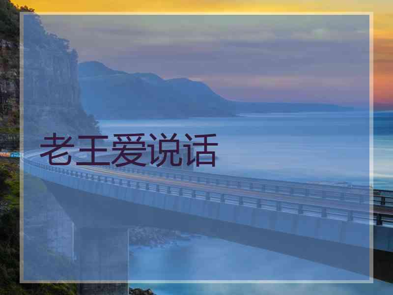 老王爱说话