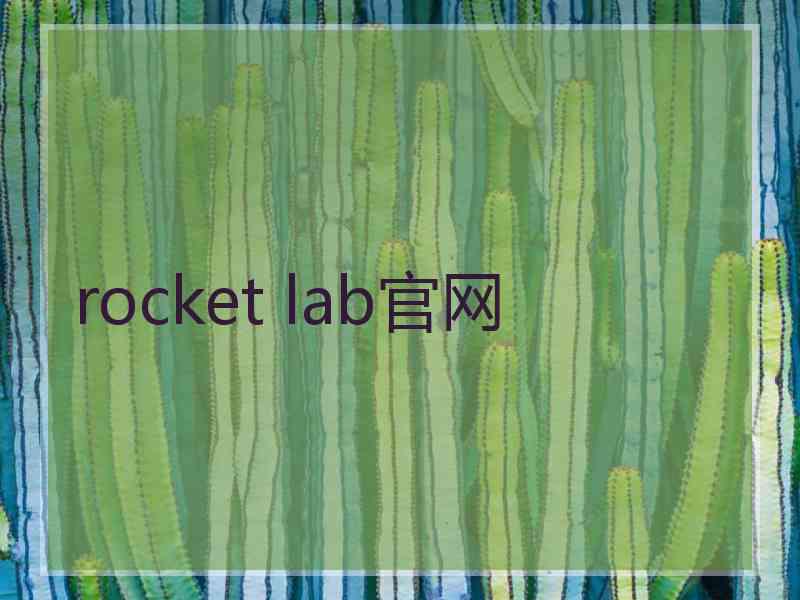 rocket lab官网