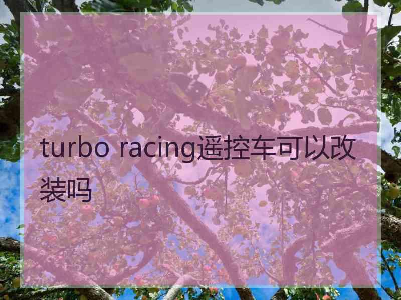 turbo racing遥控车可以改装吗