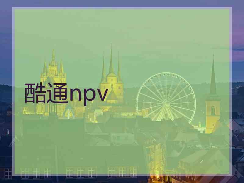 酷通npv