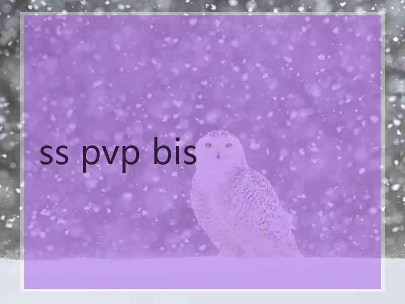 ss pvp bis