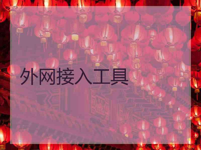外网接入工具