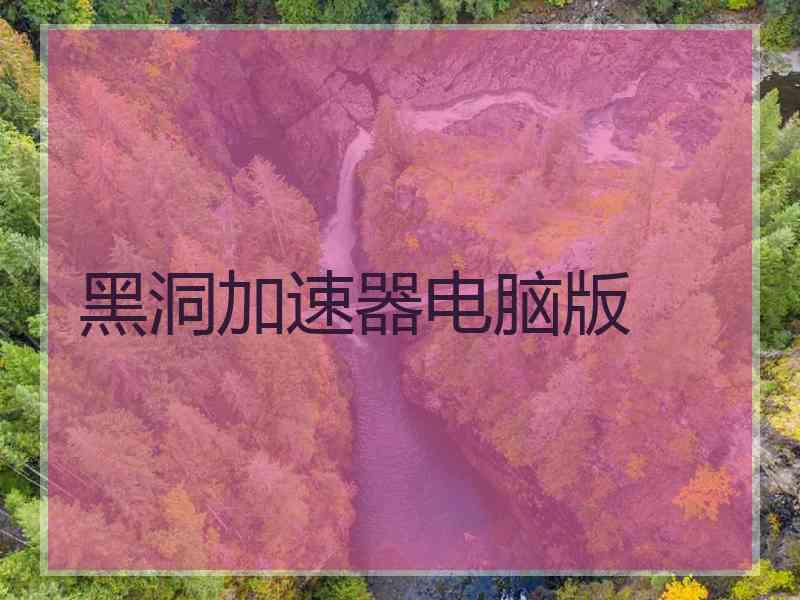 黑洞加速器电脑版