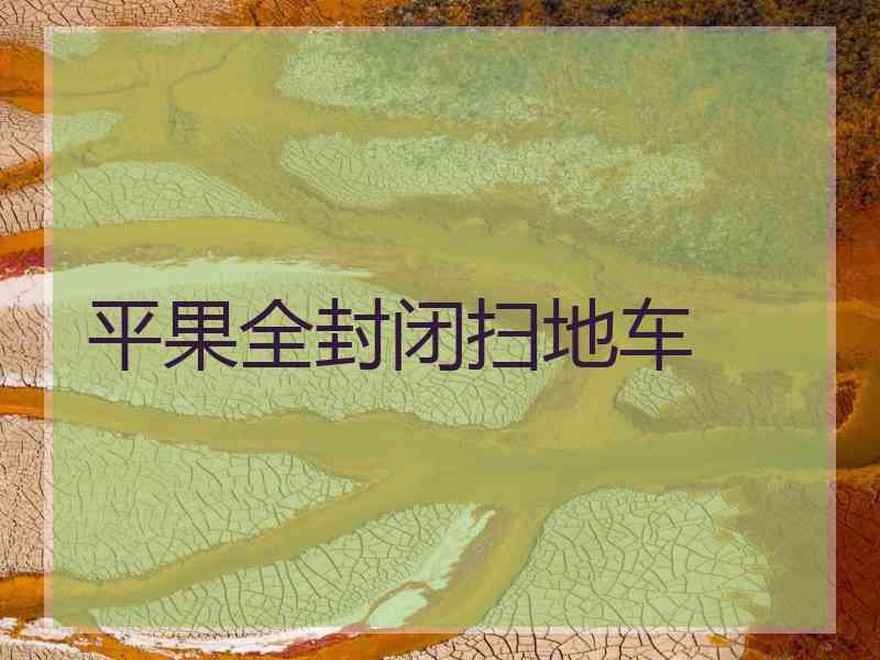 平果全封闭扫地车