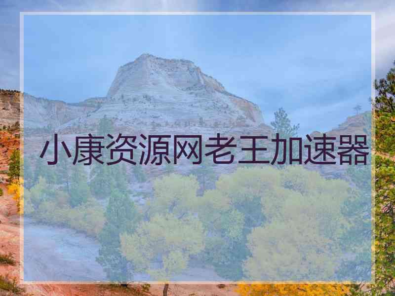 小康资源网老王加速器