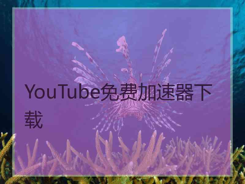 YouTube免费加速器下载