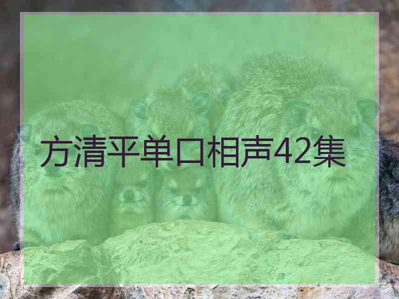 方清平单口相声42集