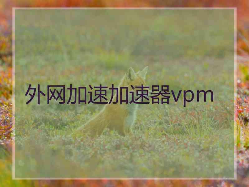 外网加速加速器vpm